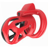 Generique Cage de chasteté Joker 7.5 x 3cm Rouge-Noir